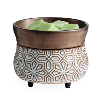 Bronze Geometric 2-in-1 Wax Warmer
